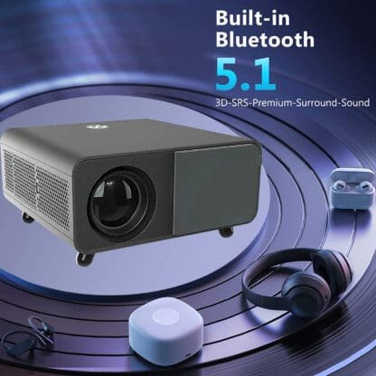 (PreOrder) PIXPAQ APEX (JAPAN) PROJECTOR 1080P NATIVE FULL HD HOME PROJECTOR, 4K SUPPORT, 11000 LUMEN LED, 300+ INCH SCREEN | INBUILT 10W SPEAKER | 4P+4D DIGITAL KEYSTONE, WITH NETFLIX, PRIME ETC | WIFI & BT | - Image 2