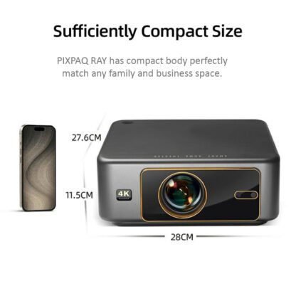 PIXPAQ RAY (JAPAN) 1950 ANSI & 20000 Lumen Brightest Full HD 1080p, 4K upscaling Home-Office Projector - Image 11