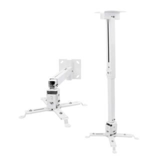 Heavy Duty - 2 feet to 3 feet/Foot (24 inch to 36 inch) Adjustable Projector Ceiling and Wall Mount Kit Bracket Stand with Tilt